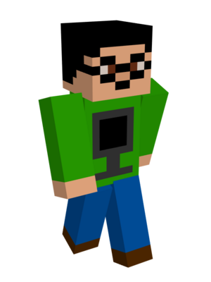 A Minecraft Skin that is made by Alee, and it has been used since 2020